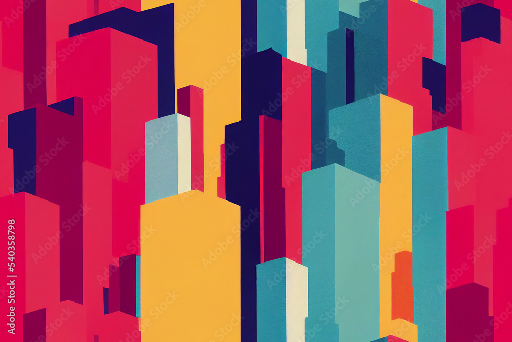 Abstract Retro Pattern Inspired by New York City Abstract Retro Pattern Inspired by New York City