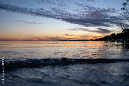 Sunrise over water