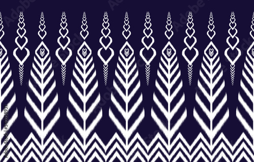 Geometric ethnic oriental ikat pattern tribal, folk embroidery, Mexican, Aztec style. geometric art ornamental, Design for prin background,carpet,wallpaper,clothing,wrapping,Batik,fabric,Vector.