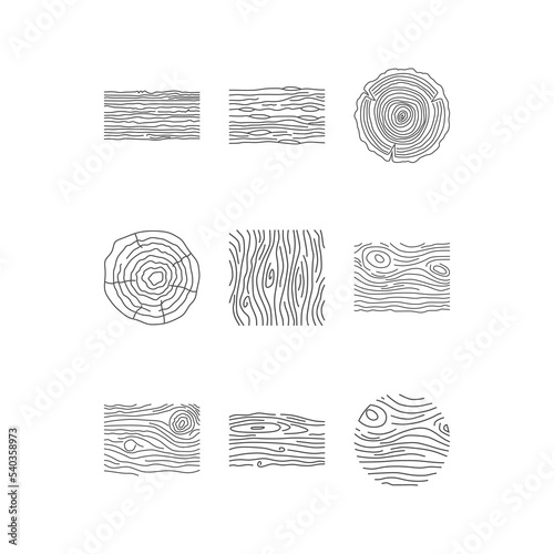 a set of wood grain and wood icons