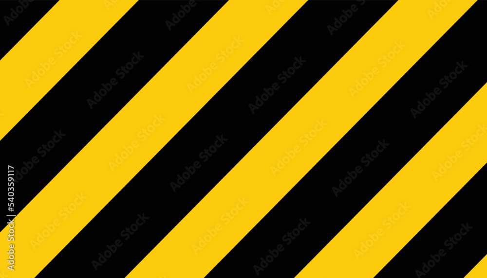 Safety Background Yellow and black arrow stripes seamless vector illustration