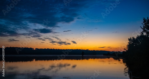 Sunrise over water