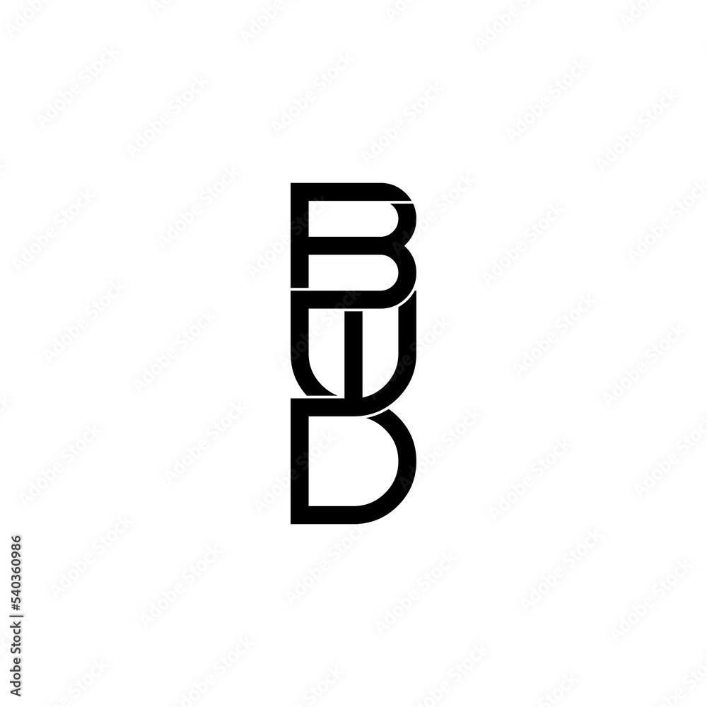 bwd lettering initial monogram logo design bwd lettering initial monogram logo design