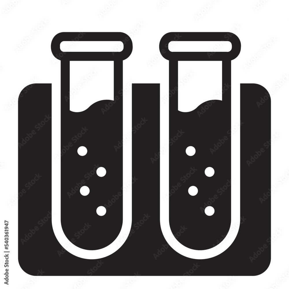 test tube glyph icon test tube glyph icon