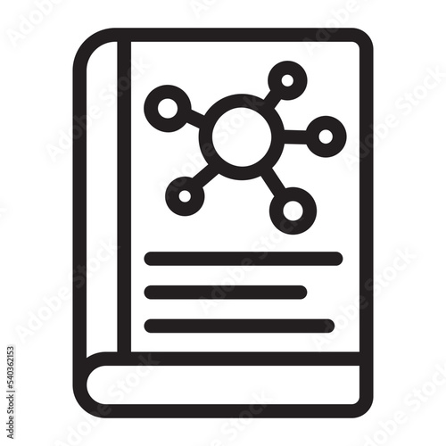 science book line icon