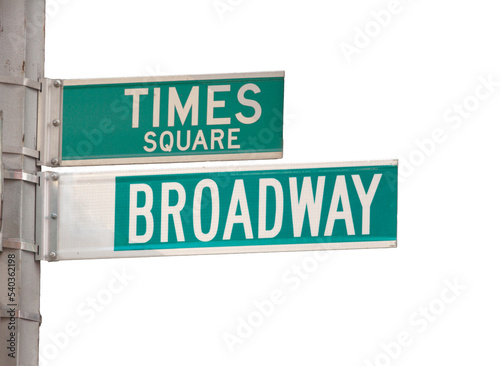 Times Square and Broadway street signs. New York. © DW labs Incorporated