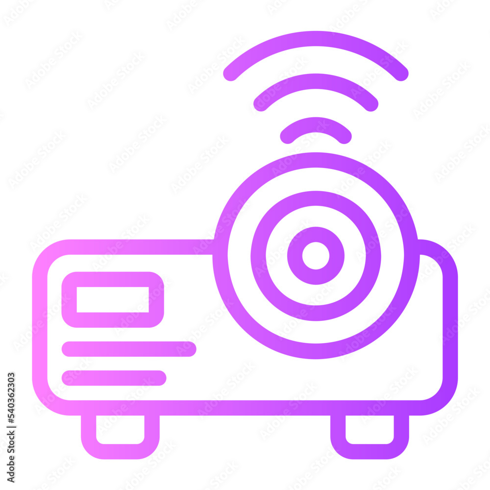 projector gradient icon projector gradient icon