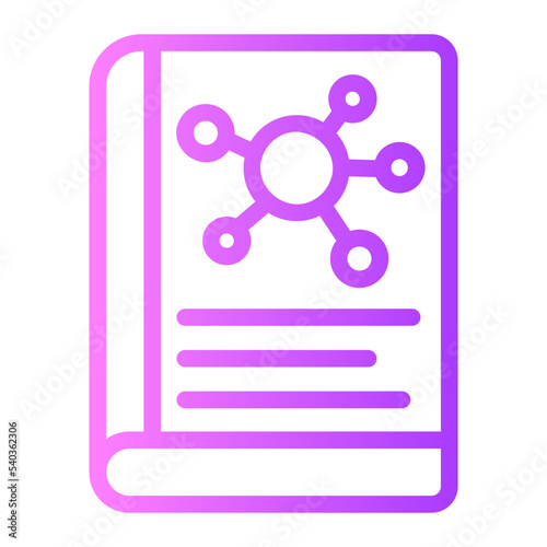 science book gradient icon