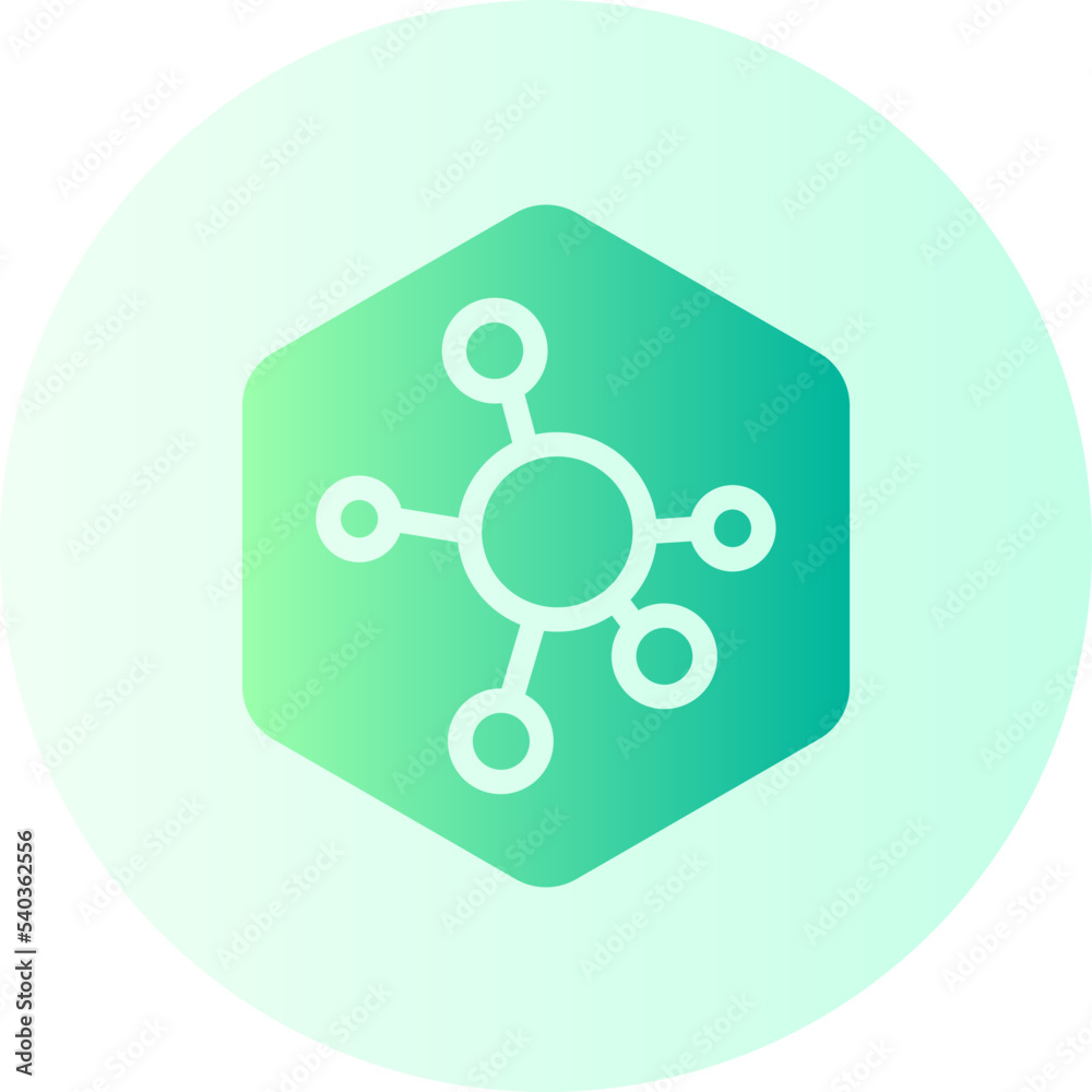 Molecular gradient icon Molecular gradient icon
