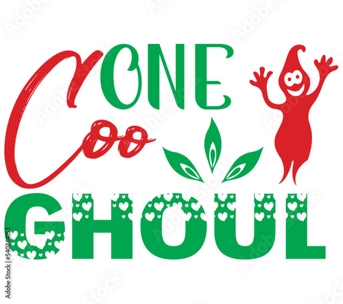 One Coo Ghoul, Halloween SVG Bundle, Halloween T-Shirt Bundle, Halloween SVG, SVG