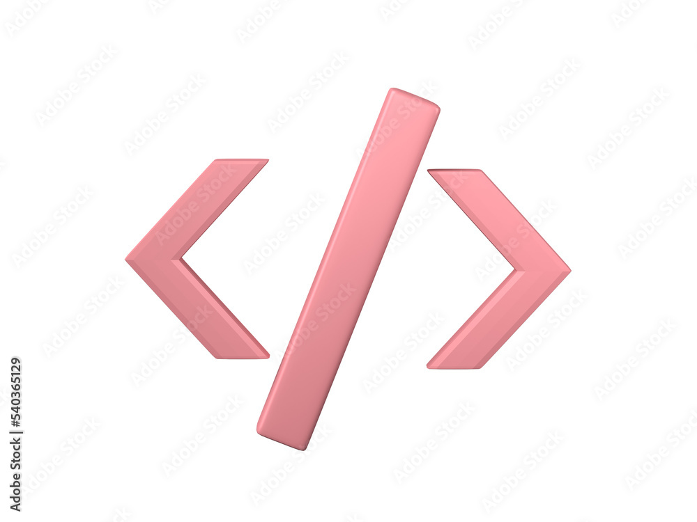 Coding icon 3D render Coding icon 3D render