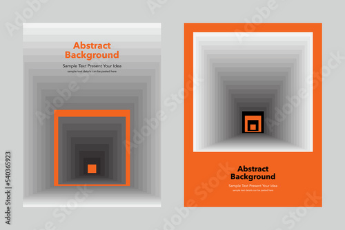 modern design template, abstract geometric vector background wallpaper backdrop, layers squares, different color posters flyers leaflets brochures magazines cover vertical banner shades minimal orange