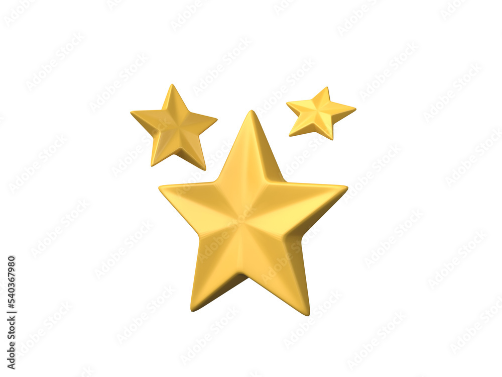 Obraz premium Star icon 3D render.