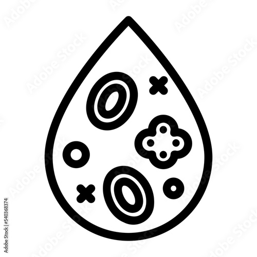 leukimia line icon