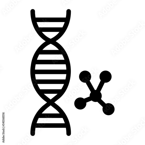 dna glyph icon