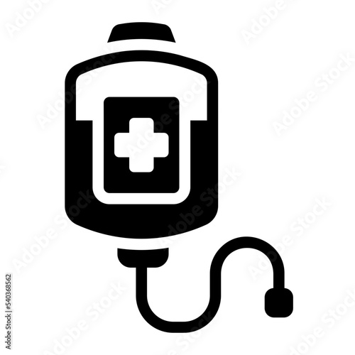transfusion glyph icon