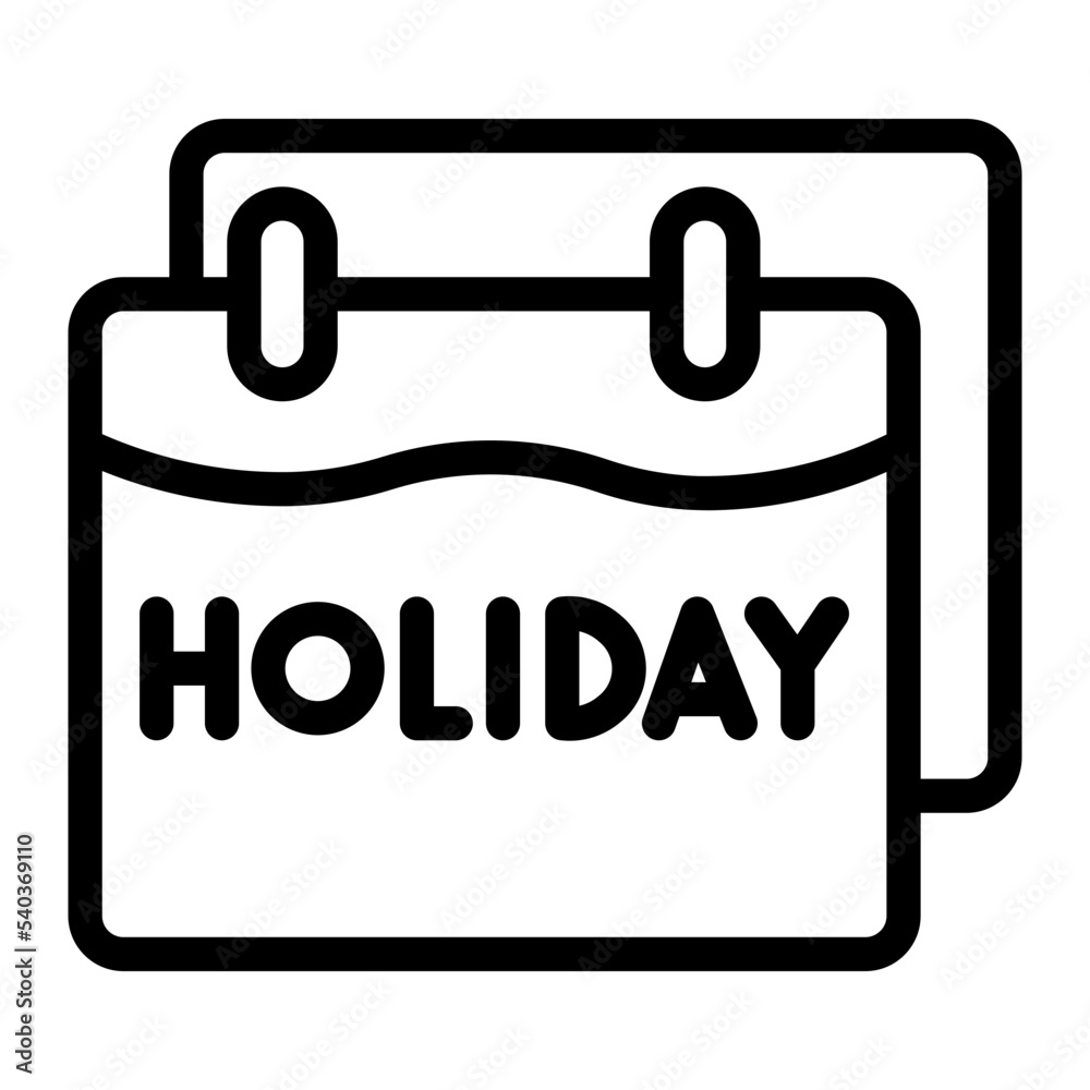 holiday line icon