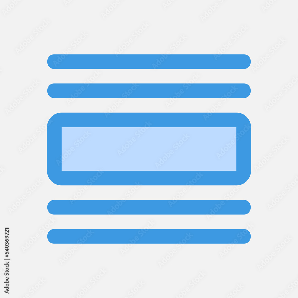 Layout icon in blue style, use for website mobile app presentation Layout icon in blue style, use for website mobile app presentation