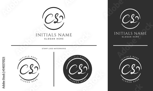 Initial CS letter Logo Design vector Template. - Vector.