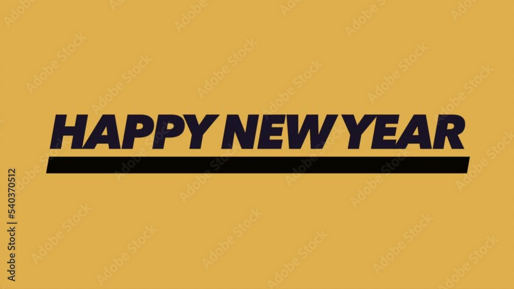 Happy New Year on yellow modern gradient, motion abstract winter holidays, minimalism and promo style background Happy New Year on yellow modern gradient, motion abstract winter holidays, minimalism and promo style background