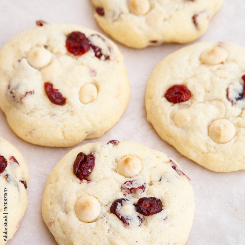 Lemon cranberry white chocolate cookie