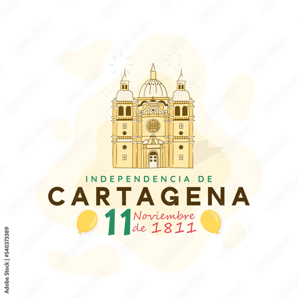 post para redes del día de la independencia de Cartagena, 11 noviembre de 1811, La Iglesia de San Pedro Claver