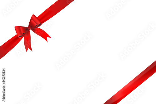 red gift bows Decorative bow, 3d  set
