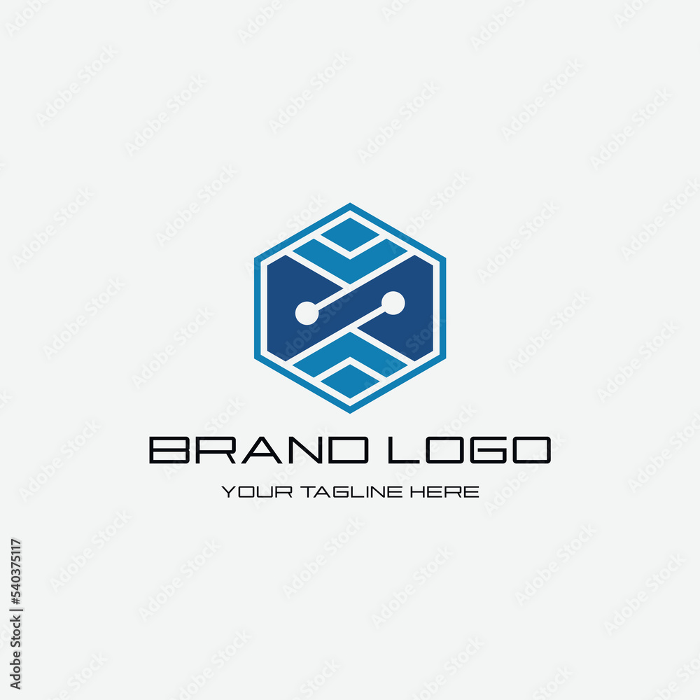simple letter N tech logo design template elements simple letter N tech logo design template elements