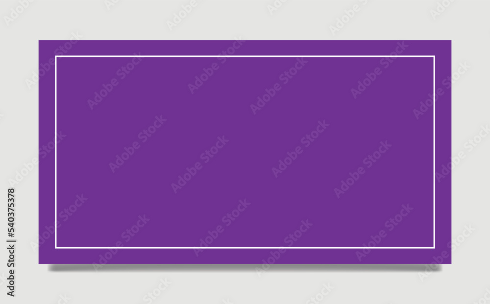 Purple frame with a white line within the grey background. Blank copyspace with drop shadow. Suitable for design template and element. Purple frame with a white line within the grey background. Blank copyspace with drop shadow. Suitable for design template and element.