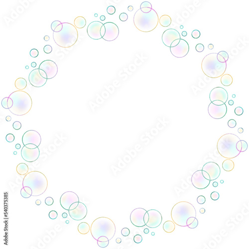 frame with bubbles