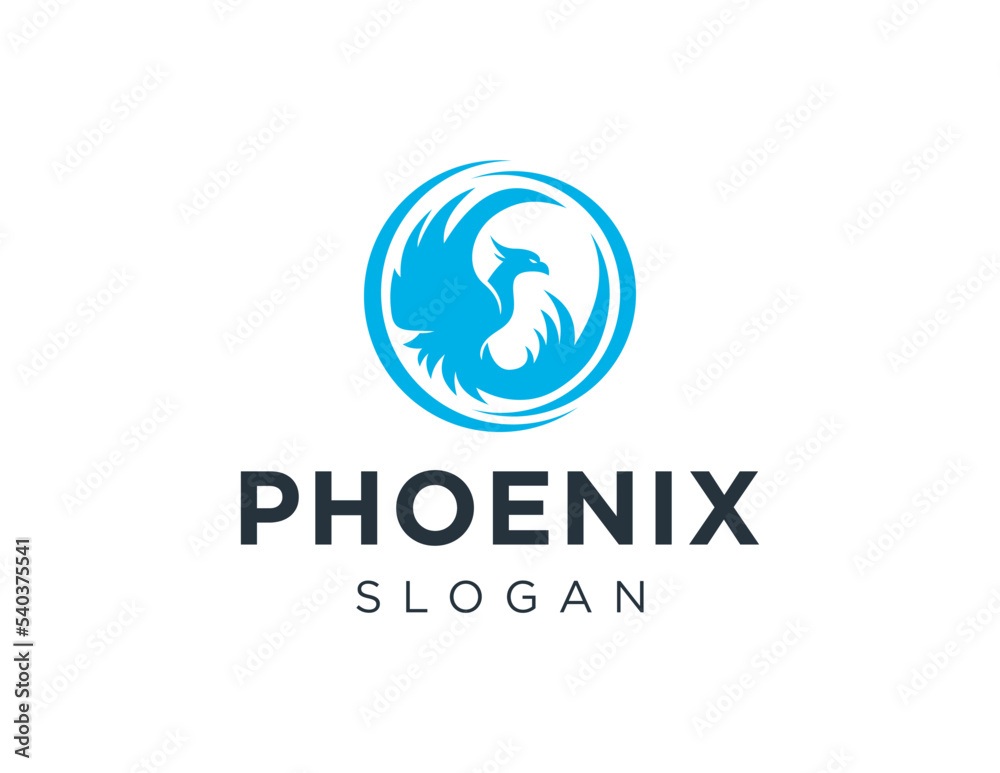 Logo design about Phoenix on a white background. created using the CorelDraw application.