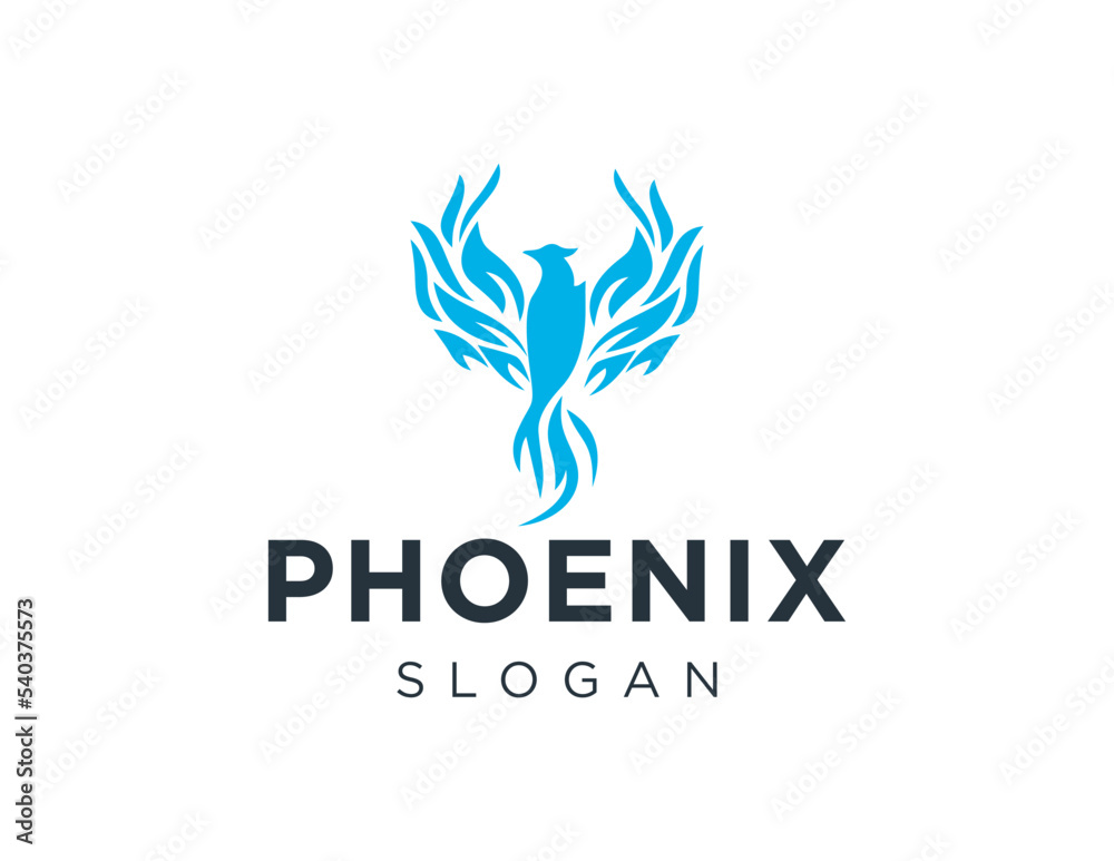 Obraz premium Logo design about Phoenix on a white background. created using the CorelDraw application.