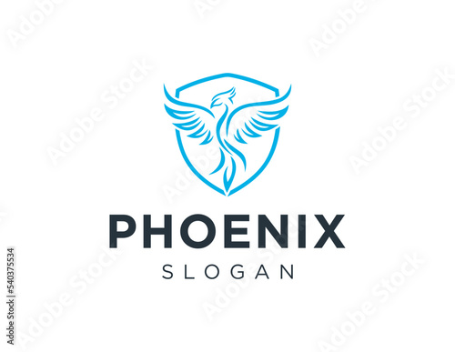 Logo design about Phoenix on a white background. created using the CorelDraw application.