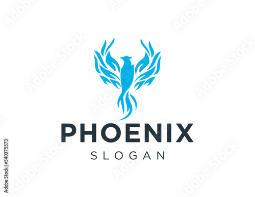 Logo design about Phoenix on a white background. created using the CorelDraw application.
