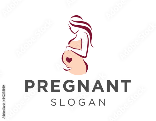 Logo design about Pregnancy on a white background. created using the CorelDraw application.
