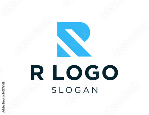 Logo design about R letter on white background. created using the CorelDraw application.