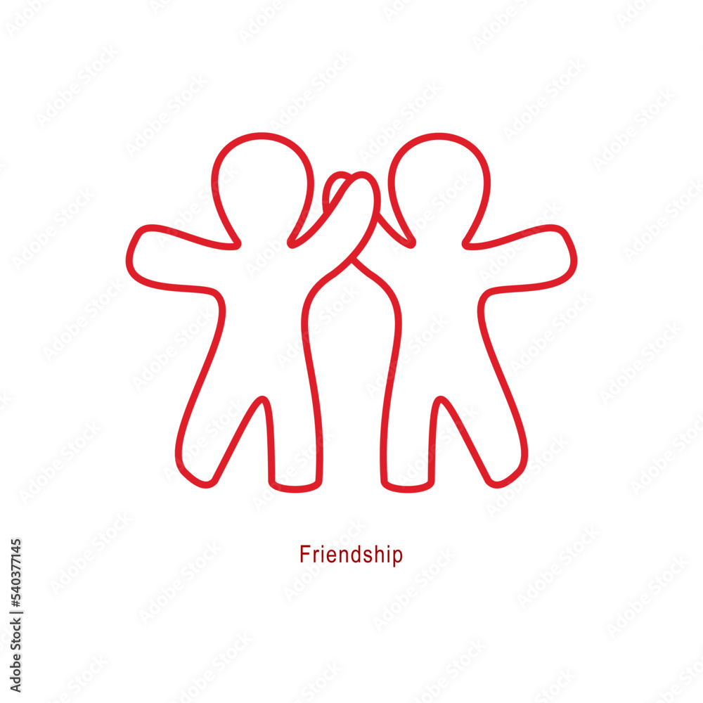 Friends icon vector illustration isolated on white background. Friendship sign. Best friend symbol
Friends icon vector illustration isolated on white background. Friendship sign. Best friend symbol