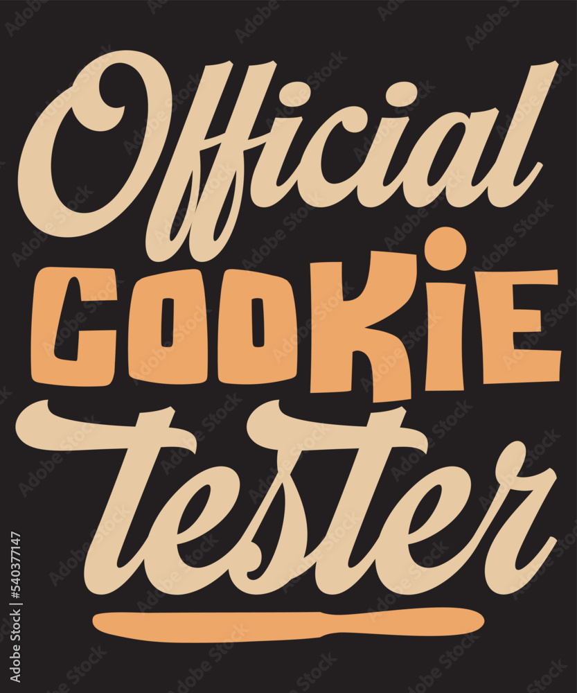 official cookie tester t shirt design