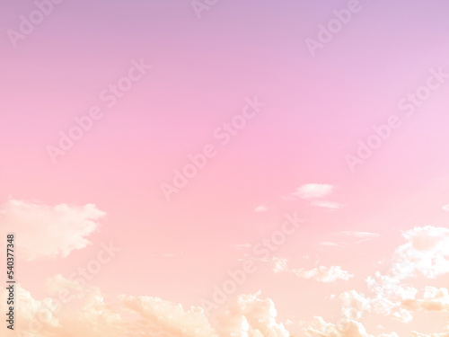 Sky and clouds in pastel tones for graphic design or wallpaper