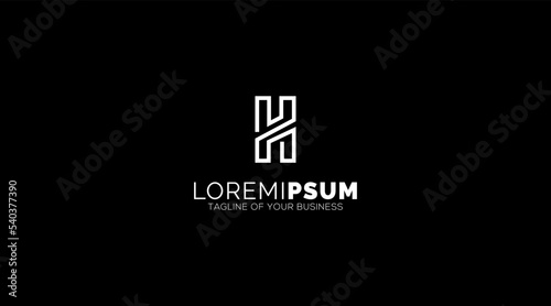 Abstract Initial Letter H Logo design vector template