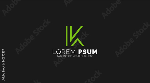 Modern luxurious letter K logo design. Vector color sign