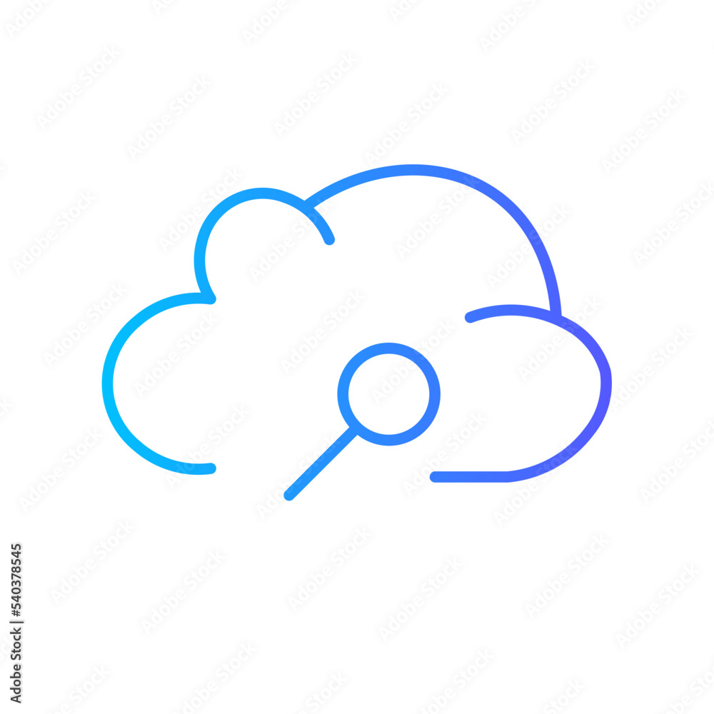 cloud computing gradient icon cloud computing gradient icon