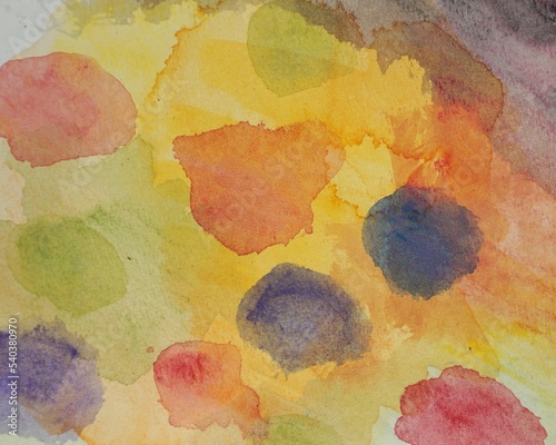  flick the Abstract  watercolor Background colorful mix colors     © Kwang Gallery