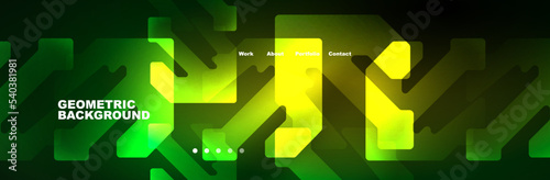 Neon light shiny high-speed technology abstract background. Movement pattern for banner, poster or app wallpaper