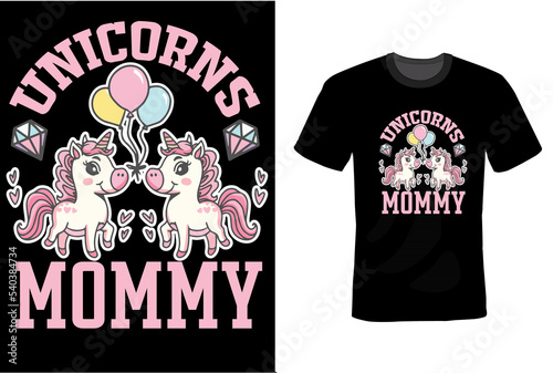 Unicorn T-Shirt Design Template 