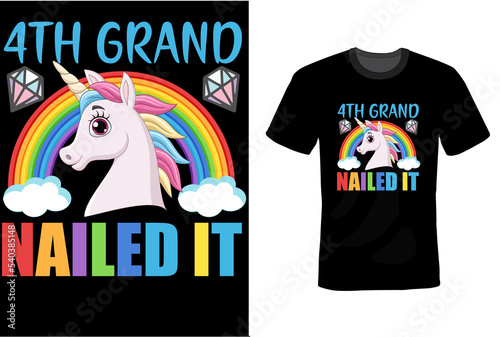 Unicorn T-Shirt Design Template 