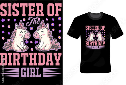Unicorn T-Shirt Design Template 