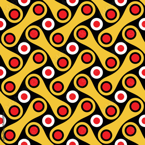 Yellow mmetaballs seamless pattern