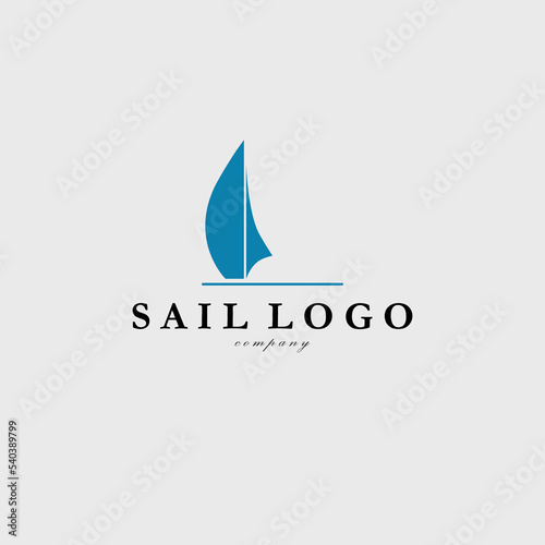 sail logo vector design for use identity label business