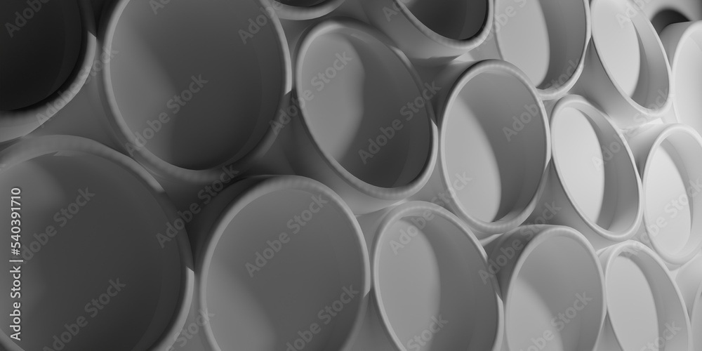 White wall with pattern of circles and shadows. 3d rendering backgroun illustration White wall with pattern of circles and shadows. 3d rendering backgroun illustration